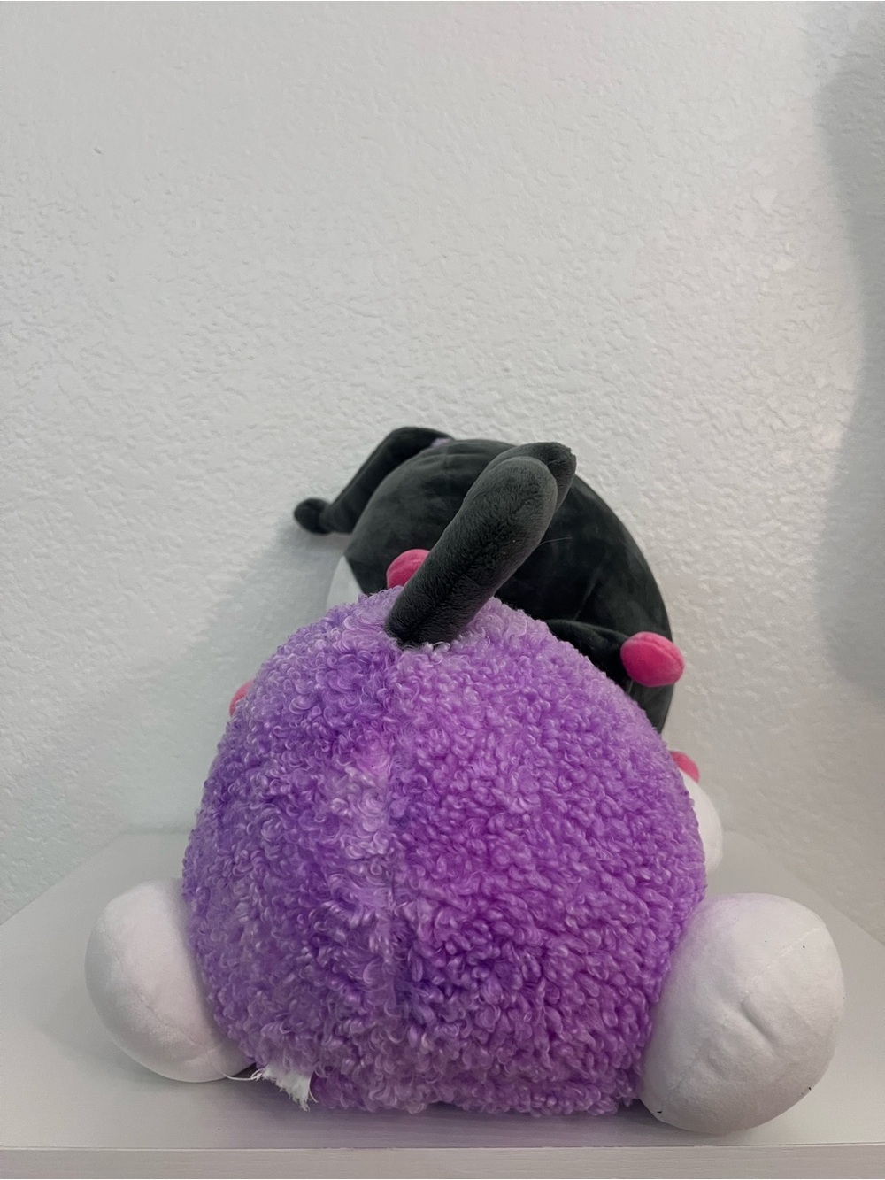 Large Kuromi Sleeping Plush Purple Sherpa Sanrio Stuffed Animal Plushie - Picture 2 of 6